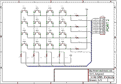 4x4 matrix keyboard interface circuit