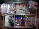 collection of electronics components